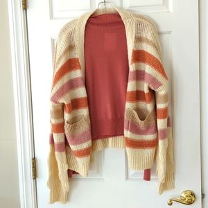 Turtle neck sweater and matching cardigan